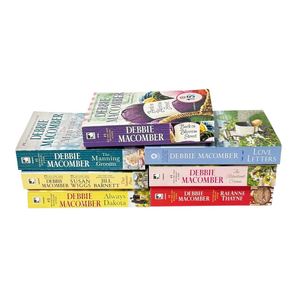Debbie Macomber Romance Love Fiction Novel Books Paperback Lot of 7 Mira Books